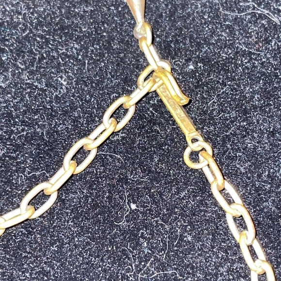 60’s Vintage Twisty Necklace and Bracelet Set in Silvertone w Pink Rhinestones - Picture 5 of 5